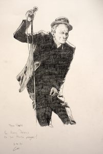 Tom Waits - Bleistift Zeichnung - 2020